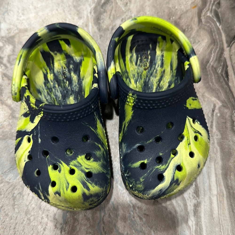 Tie Dye Crocs Size 4C